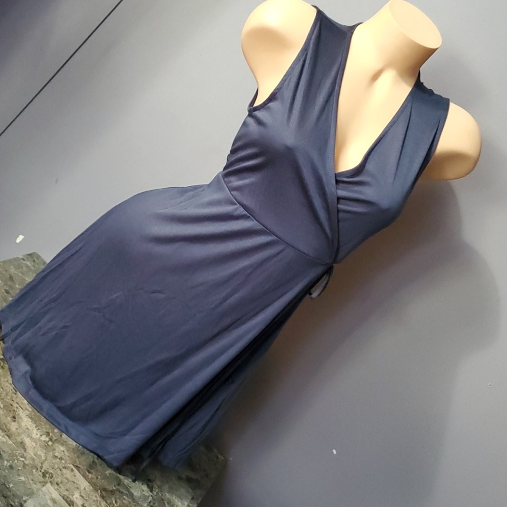 Stunning Blue True Wrap Dress - Picture 1 of 12
